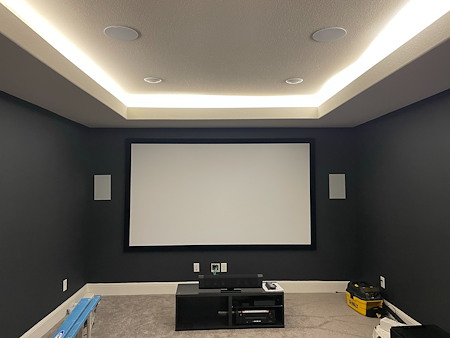 Home Theater Lighting, From Blackout Shades to LED Step Lights